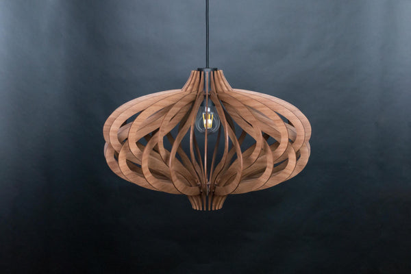 Medusa wooden pendant light – Scandinavian design for the living room – photo 17