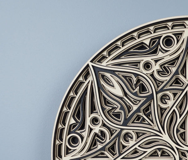 Mandala wooden wall art – sacred geometry decor for boho homes, laser-cut and hand-finished in Klaipėda – photo 6