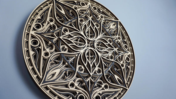 Mandala wooden wall art – sacred geometry decor for boho homes, laser-cut and hand-finished in Klaipėda – photo 14