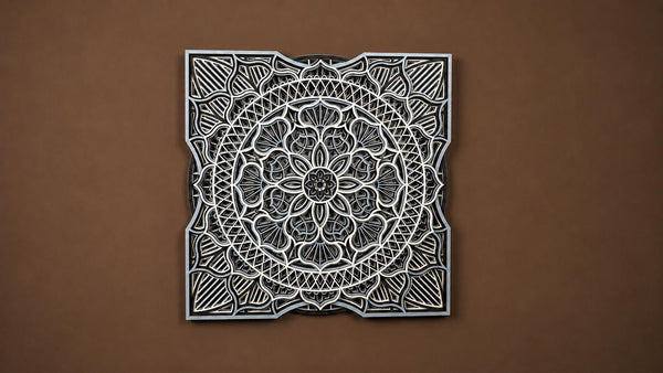 Mandala layered wooden wall art – laser-cut, hand-finished in Klaipėda – photo 8