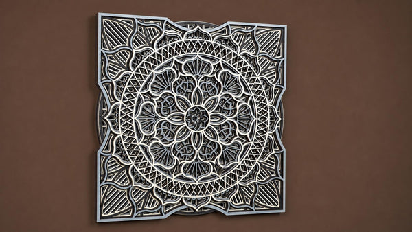 Mandala layered wooden wall art – laser-cut, hand-finished in Klaipėda – photo 10