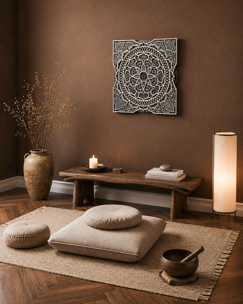 Mandala layered wooden wall art – laser-cut, hand-finished in Klaipėda – photo 3