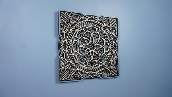 Mandala layered wooden wall art – laser-cut, hand-finished in Klaipėda – photo 15