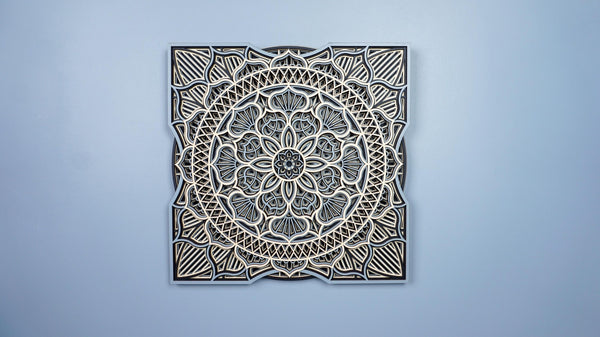 Mandala layered wooden wall art – laser-cut, hand-finished in Klaipėda – photo 16