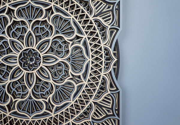 Mandala layered wooden wall art – laser-cut, hand-finished in Klaipėda – photo 14