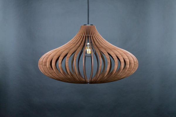 Wooden Chandelier, Scandinavian Kitchen Ceiling Fixture by MastercraftShop
